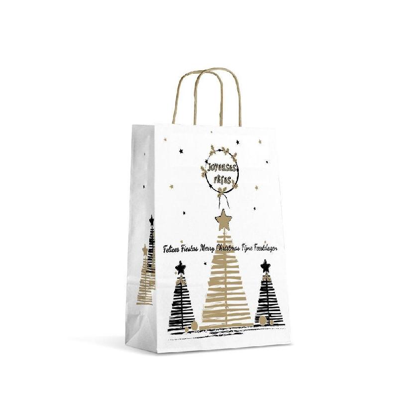 Sac kraft Lilywood poignées torsadées 26x32x12cm - par 50_1