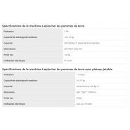 Bm-pps - éplucheuse industrielle - Blaze Machinery - 300-350 kg/h - pomme de terre - tambour 6-15 kg_1