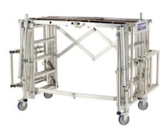 Échafaudage roulant aluminium X-Tower - Comabi SNC - hauteur de travail réglable jusqu'à 4,80 m - innovation Tubesca 2016_1