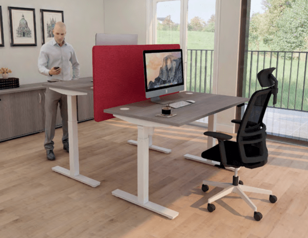 Envol One - Bureau droit à réglage électrique - Hauteur ajustable 71,5 à 117,5 cm - Garantie 5 ans - Buronomic_1
