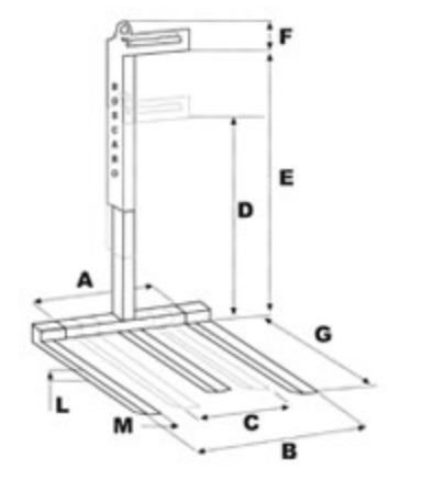 Lève-palette MBR - Boscaro France - capacité 1000 à 3000 kg - réglable en hauteur et largeur_1
