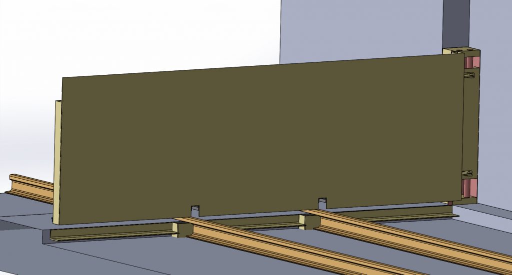 Portail / portillon anti-inondation - Protection d'accès à rail - Hauteur max. 2,5 m - Joint EPDM - Revêtement antirouille_1