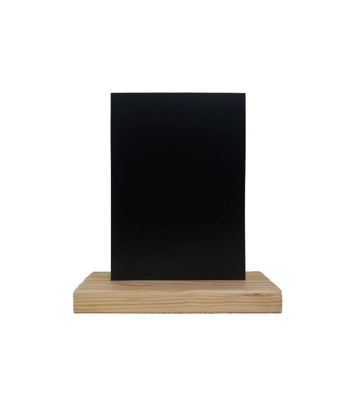 Porte menu de table en bois avec ardoise A5 - Lot de 2 - Référence : PFN57BRUTA5_1