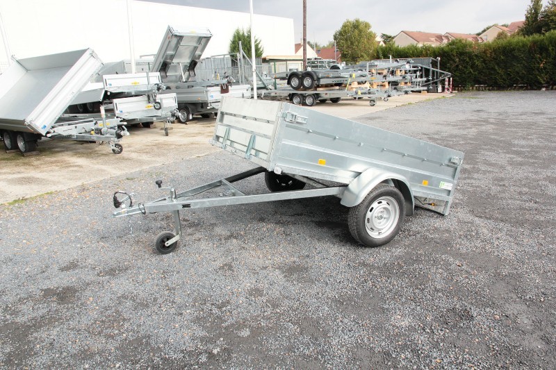 Remorque utilitaire sans frein - Fabrication française - Erdé Expert LC 201 Galva - Pour particuliers et professionnels_1