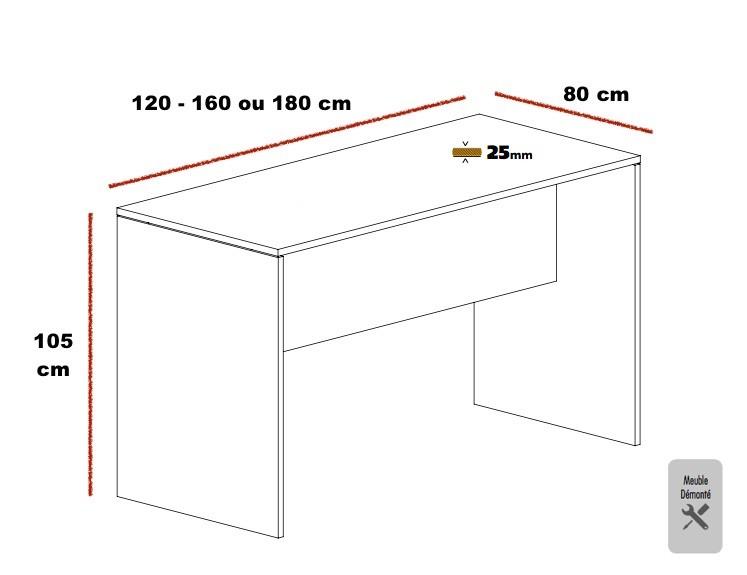 Table haute Rock - Mobel Linea - Zebrano, 120 x 80 cm_1