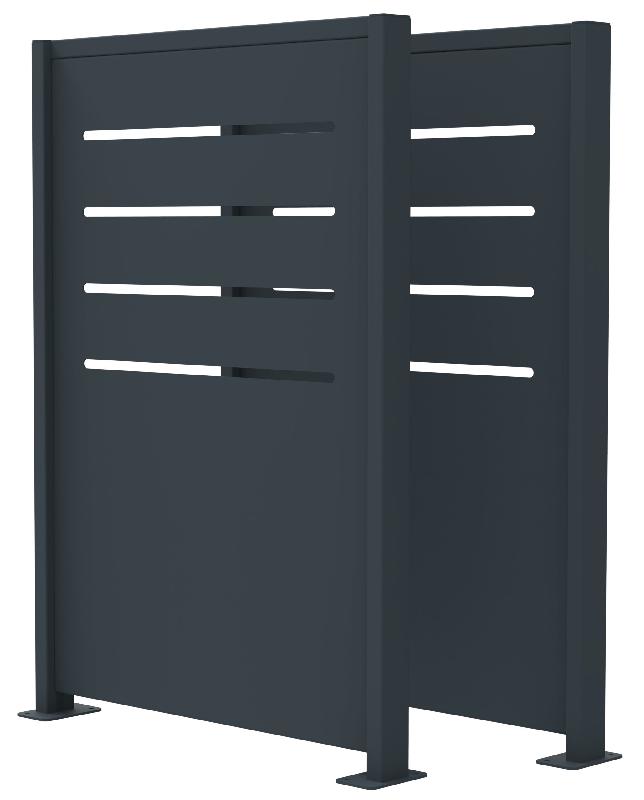 Cache-conteneurs MAESTRO METAL 2 modules Anthracite_1