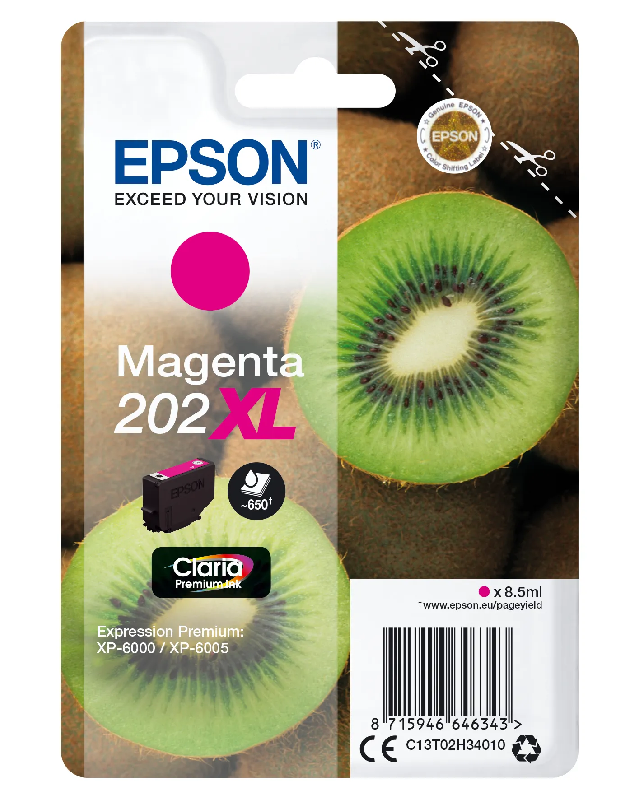 Epson Kiwi Singlepack Magenta 202XL Claria Premium Ink_1