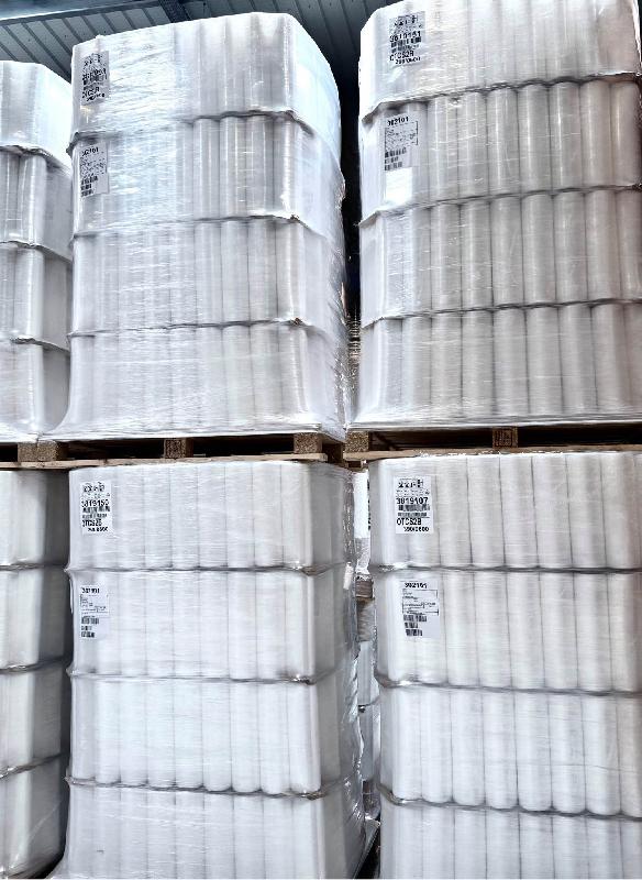 Film pré-étiré manuel soufflé transparent en palette - 513542 – Épaisseur 7,4µ - 390 mm x 600 m_1