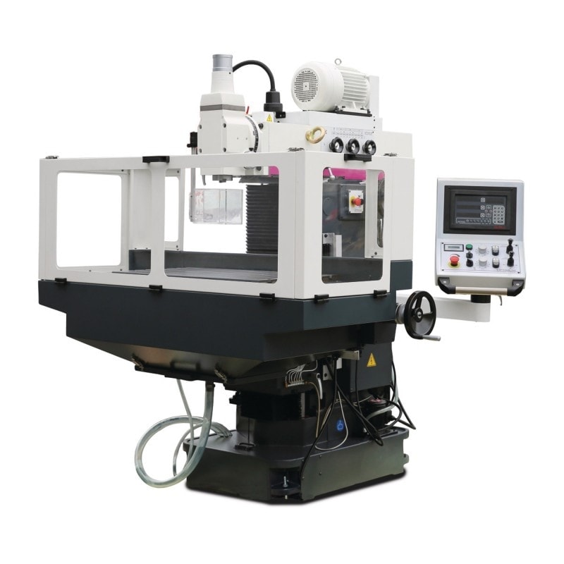 Fraiseuse universelle professionnelle Optimum MZ 4 S - 3 axes avec vis à billes et visualisation digitale DP 700 NEWALL_1