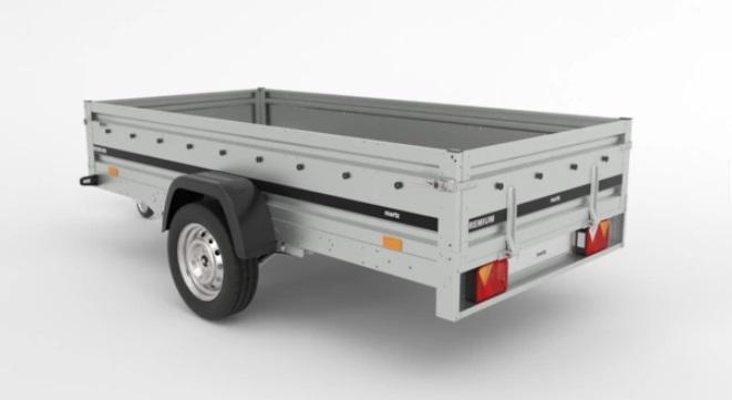 Remorque bagagère non freinée - 2,64 x 1,26 m, lame de ressort - Martz Premium 264R_1