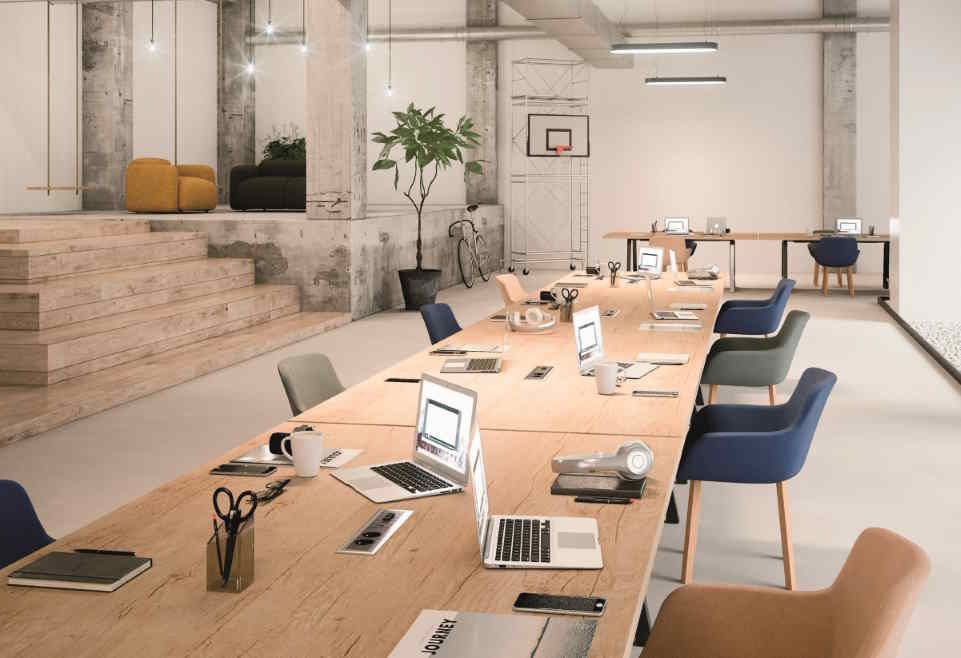 Table Cohésion - Design moderne et épuré - Idéale pour salles de réunion, coworking et formation_1