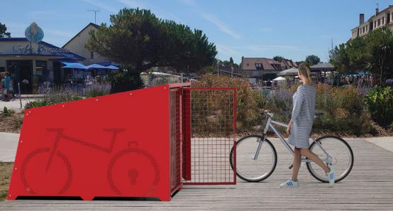 Box à vélo individuel et sécurisé - BERLIN - Tôle galvanisée - 1820x1450x2055 mm_1