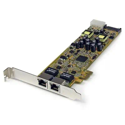 Carte Réseau PCI Express 2 ports Gigabit Ethernet RJ45 10/100/1000Mbps - POE/PSE_1
