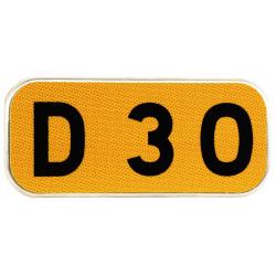 Cartouches à fond jaune E43 - Signalisation routière départementale_1