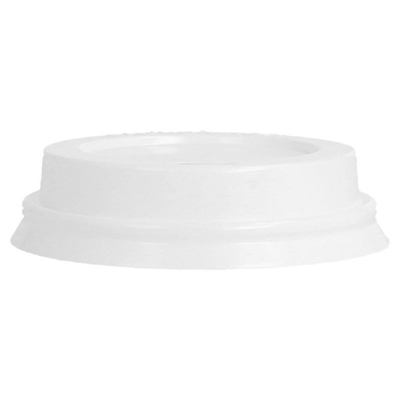 Couvercle blanc PS pour gobelet 18cl - par 1000_1