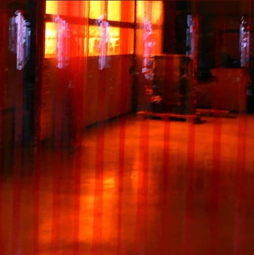 Lanière PVC souple - translucide rouge/opaque - 200 x 2 mm - isolation thermique_1