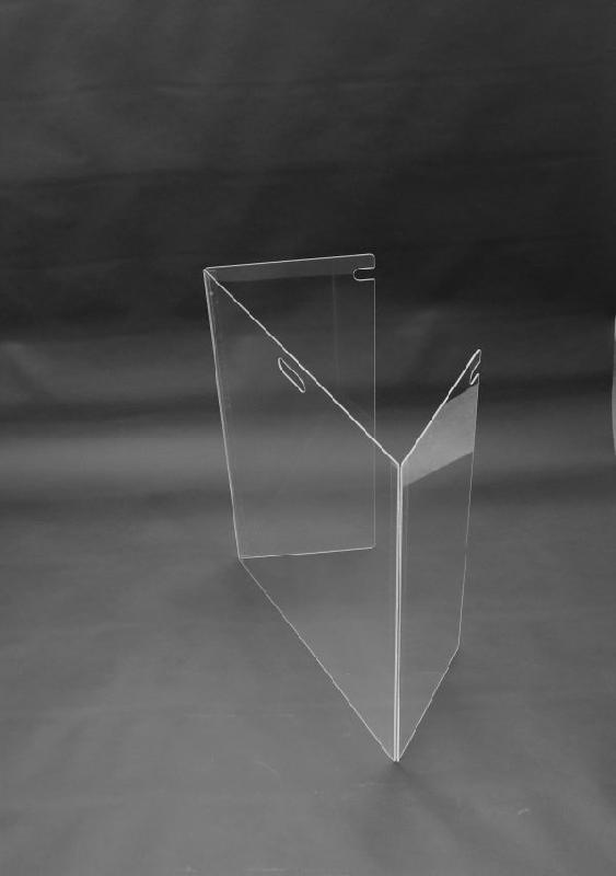 37908 - Paroi de protection hygiénique portable en verre acrylique transparent - Bachmann Display AG_1