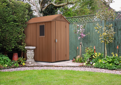 Abri jardin résine - Darwin - 2m² - marron_1
