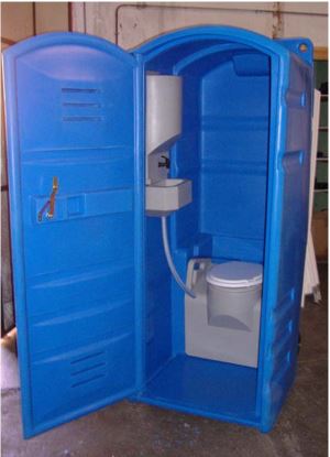 Cabine sanitaire WC autonome anglaise Minicabi - 0.79x0.99x1.99m - lave-main inclus_1