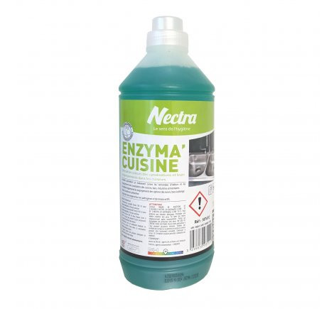 Destructeur d'odeurs enzyma cuisine expert pour canalisations cuisines flacon de 1l_1