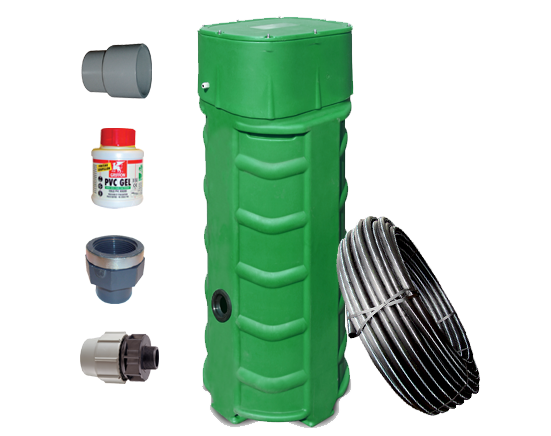 Poste de relevage Sanirel® HT.180cm - Cuve 500L PEHD - Prêt à poser pour fil d'eau profond_1