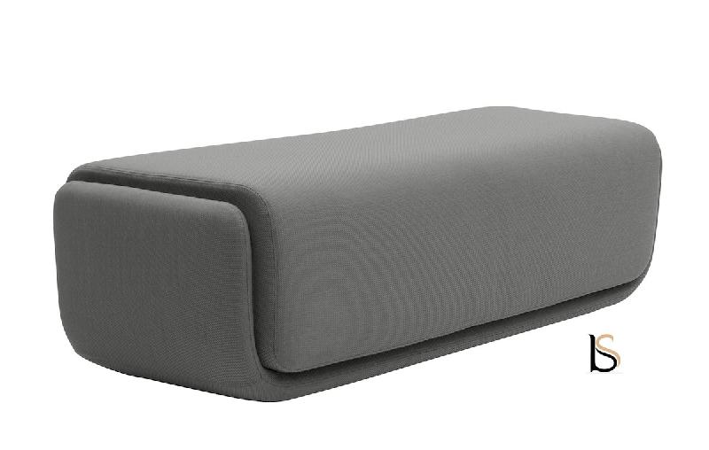 Pouf - table basse Basket - Softline - Feld Gris 620, Grand_1