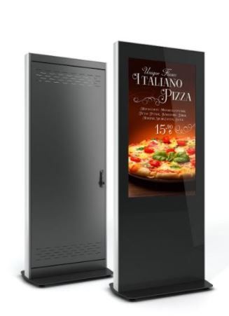 Totem multimedia LCD intérieur extérieur étanche_1