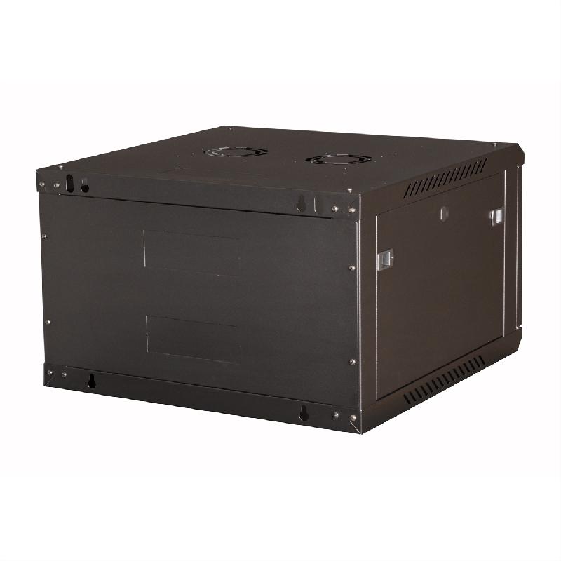 VALUE Boîtier mural 19 pouces 6U, 600 x 600 mm, noir, kit à assembler_1
