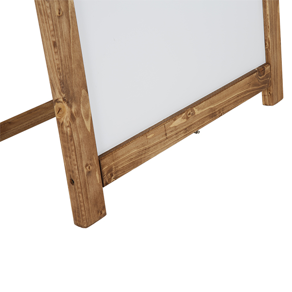 Chevalets de sol en bois sapin - tableau blanc magnétique effaçable - H 148 cm - Réf : 213402_1