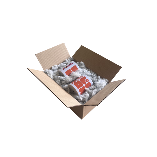 Fibre de calage éco-responsable légère - 5 kg/m3 - Protection optimale des produits - BlocBox - Réf 14OUATE0_1