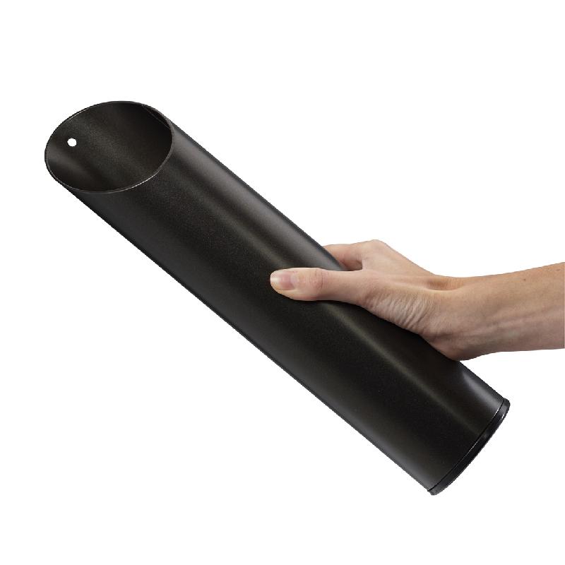 MEGOTUBE - Cendrier mural 1,5L Gris Manganèse - Fabrication française - Matière recyclable_1