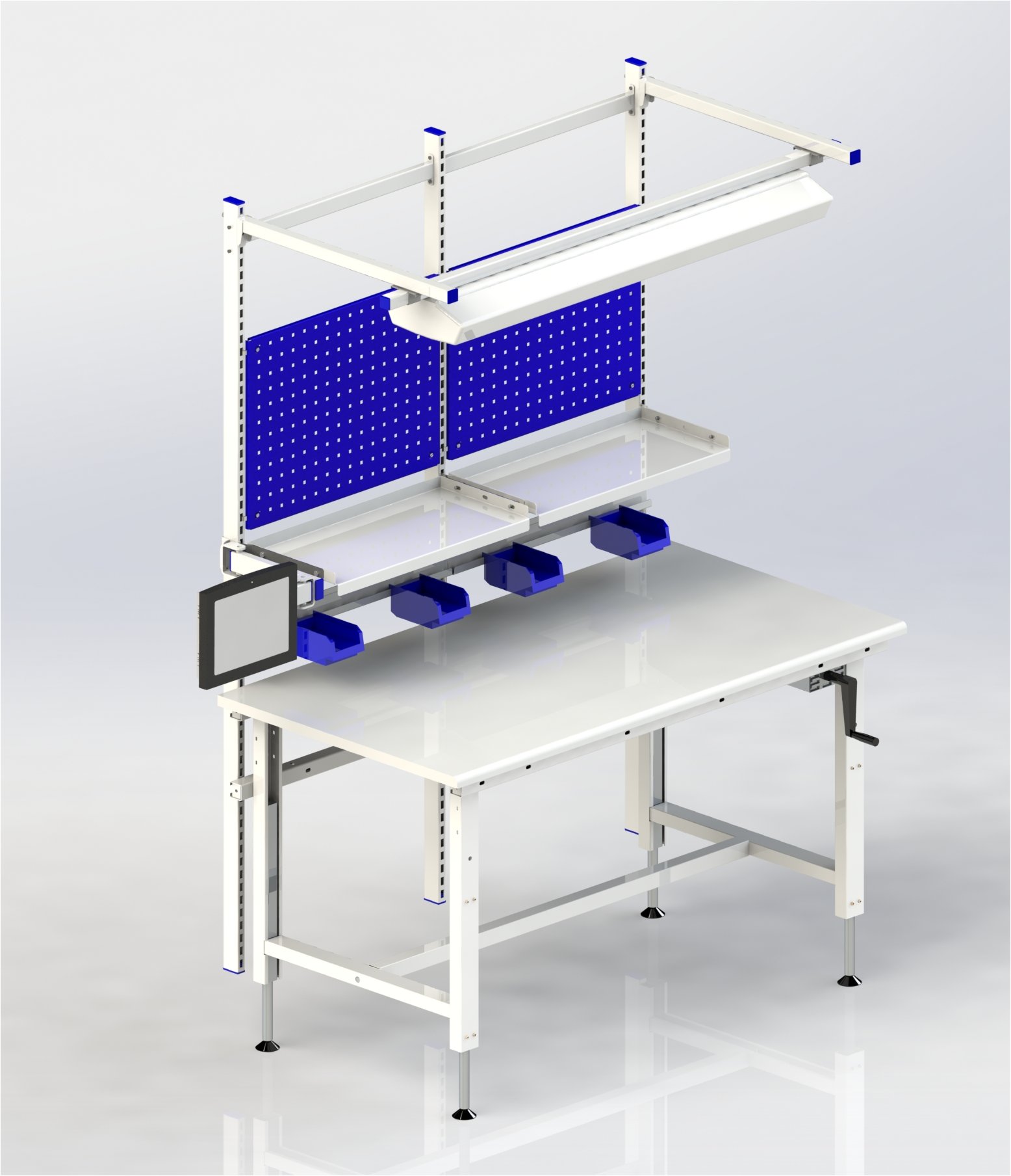Poste de travail réglable en hauteur par manivelle - ATS 900_1