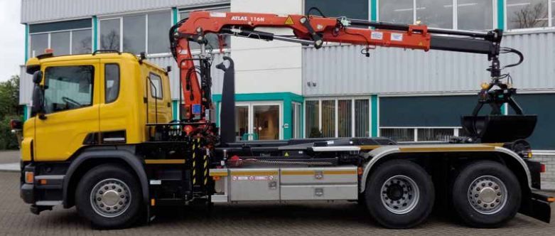 Grue auxiliaire Atlas 116 N - modèle performant et robuste_1