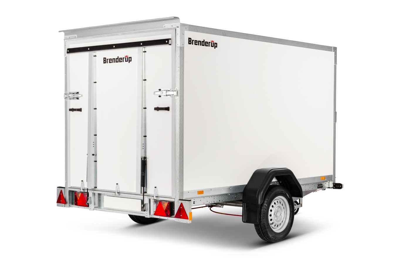 7260BR1300 - Remorque fourgon Brenderup série 7000 - 1300 kg - Hayon aluminium et toit translucide_1