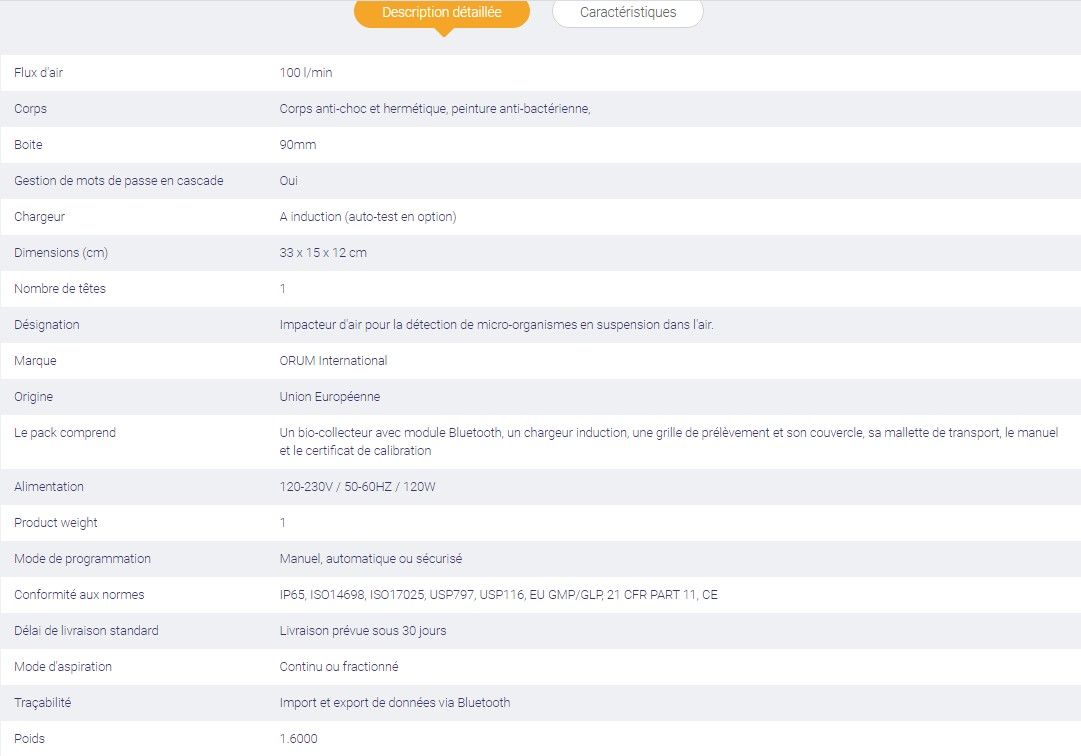 Bclo1105 - biocollecteur d’air Alliance Bio Expertise - impacteur d'air avec boîtes 90mm - 100 L/min_1