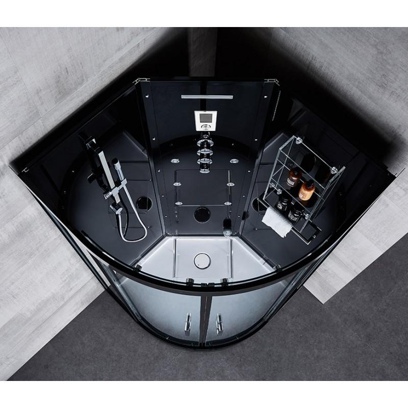 CABINE DOUCHE HAMMAM ARCHIPEL® QDR 100C BLACK_1