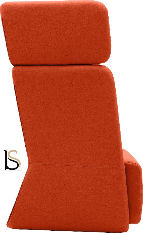 Fauteuil Softline Basket- 1 place - Feld Orange 624, Haut_1