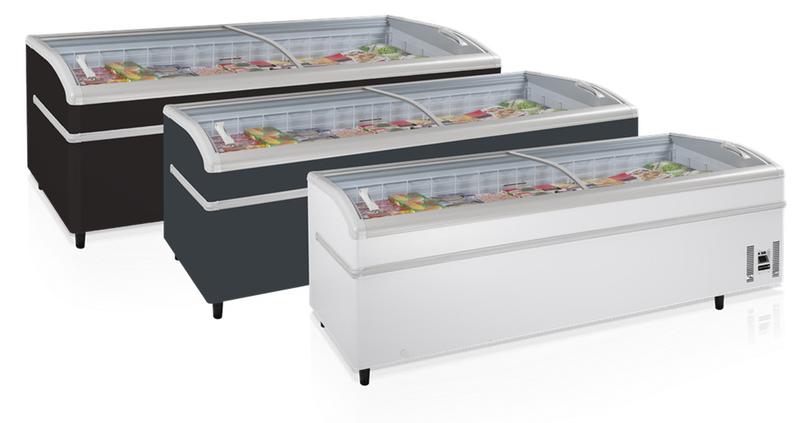 Réfrigérateur / congélateur de supermarché SHALLOW 250 - double température, vitrage de sécurité, 1030 L volume brut_1