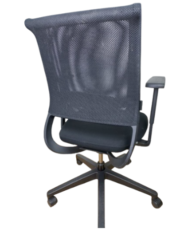 Fauteuil ergonomique Sedus Netwin Noir d'occasion - dossier double résille, assise confortable_1