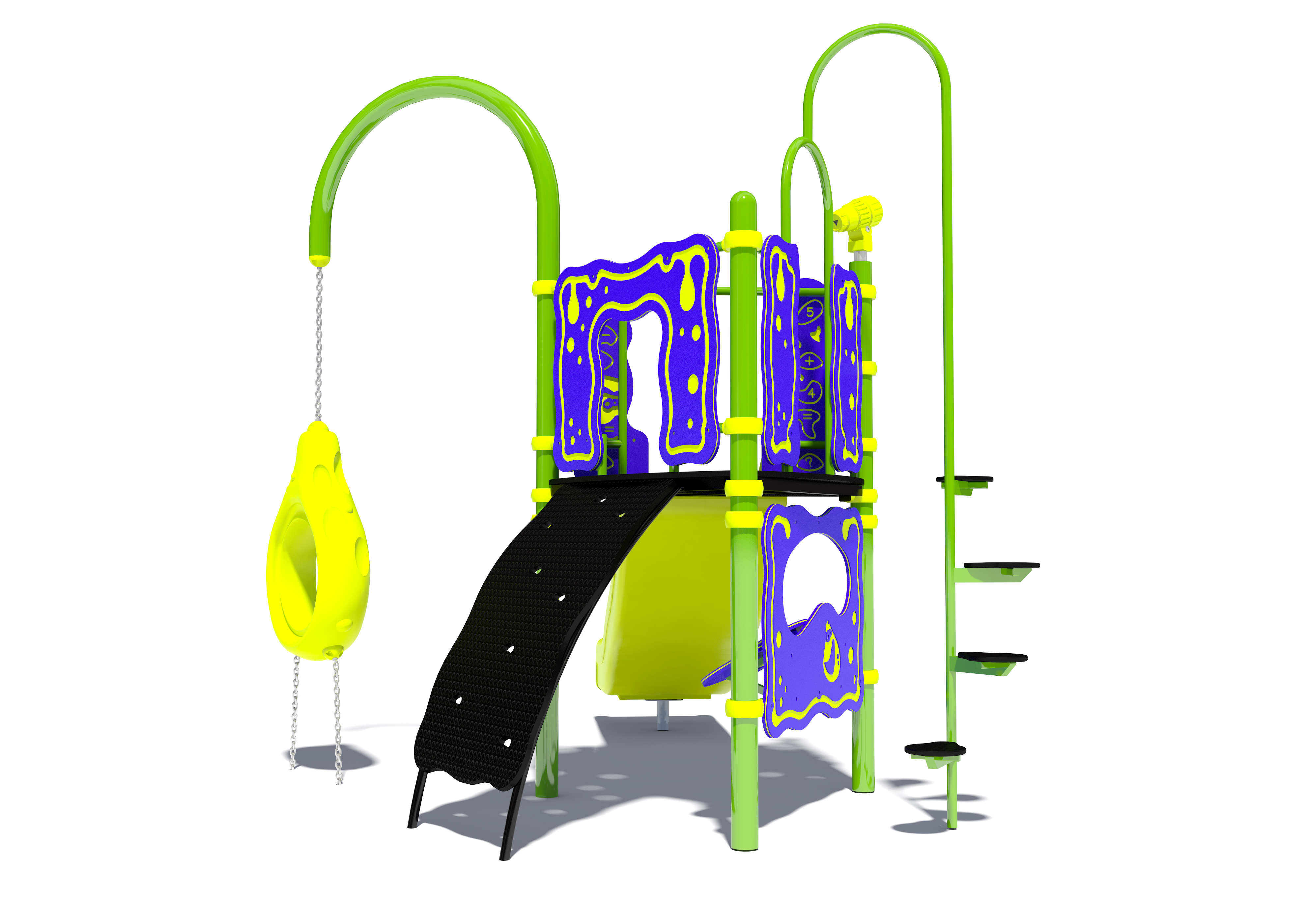 Structure multi-jeux pour enfants 3-5 ans - Zingo Unu - Hags - Hauteur de chute 1200 mm - Zone de sécurité 28 m²_1