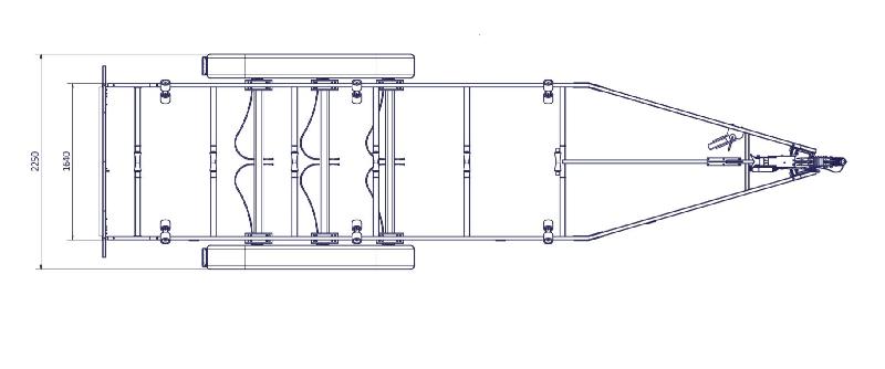 7m80- 3x1500 kg - 3500 kg - VLEMMIX - Remorque Porte-Bateau_1