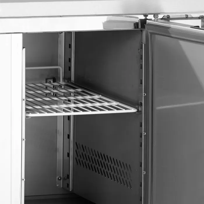 Comptoir à pizza GN1/1 GP93 Inox L1365mm 16444 TEFCOLD_1