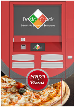 Machine à pizza libre-service rapide et compacte Multiquattro - Capacité 64 pizzas - Distributeur connecté avec système multi-fours_1