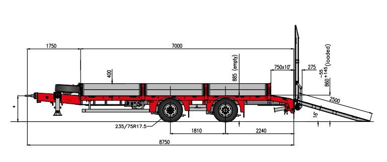Max300 - semi remorques porte-engins - l=7000mm_1