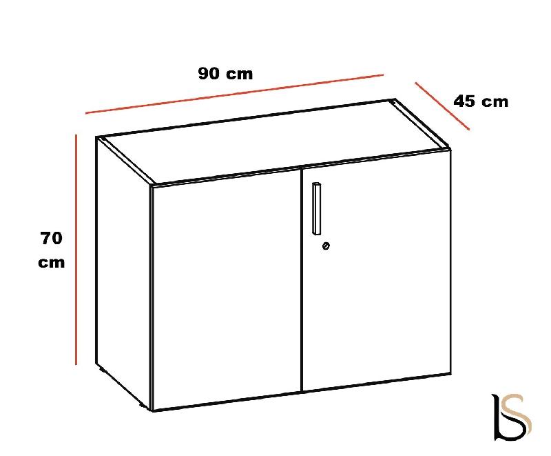 Armoire basse Luxury - Ofitres - Cachemire_1