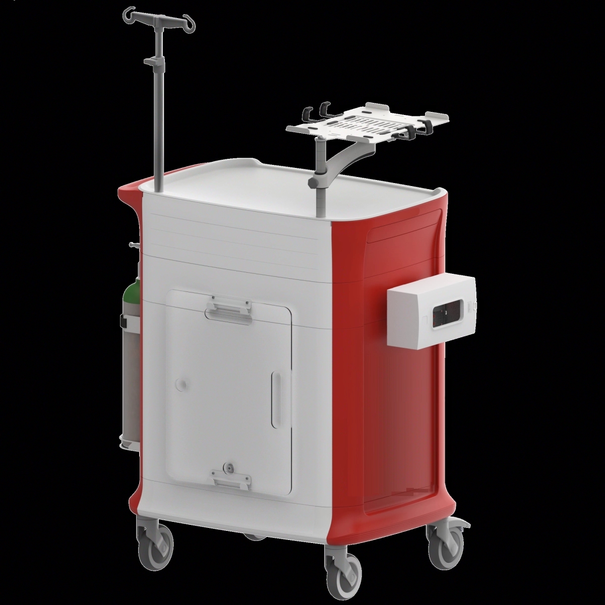 Chariot d'urgence et de réanimation fonctionnel et ergonomique pour les hôpitaux, les cliniques et les établissements de soins - WEECART_1