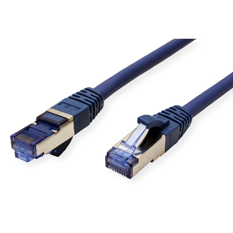 Cordon VALUE Cat.6A (Classe EA) / 10 Gigabit S/FTP, LSOH, bleu, 0,15 m_1