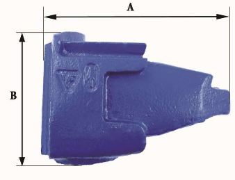 Dents de godet Fastkey FK11 NS - Référence FK11 NS - Poids 30 kg - Dimensions 277x195x147 mm_1