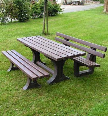 Table publique en plastique recyclé gamme TIVOLI - Longueurs 150 et 200 cm - ADS EQUIPEMENTS EURL_1