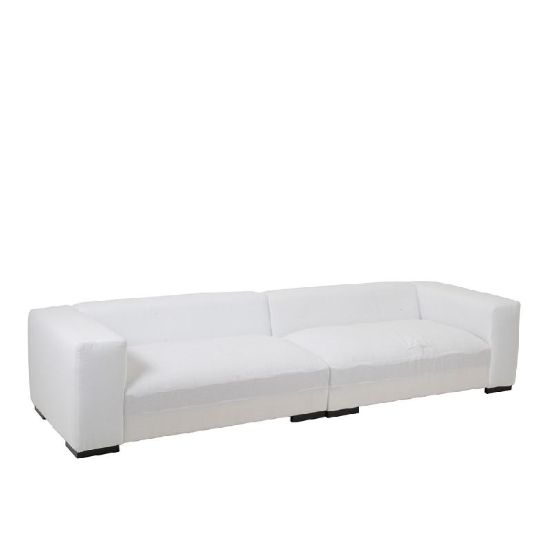 Canapé design modulable LITA - 9 coussins XL - Blanc - Luxe et confort_1
